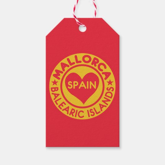 MALLORCA Spanje, labels met aangepast cadeau Cadeaulabel (Voorkant)