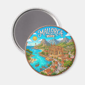Mallorca Spanje Magneet (Voorkant / Achterkant)