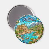Mallorca Spanje Magneet (Voorkant / Achterkant)