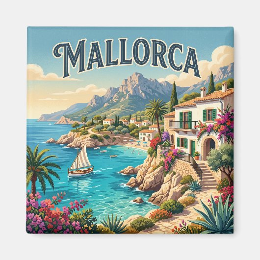 Mallorca Spanje Magneet (Voorkant)