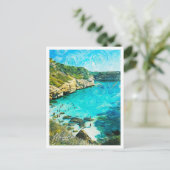 Mallorca Spanje Mooi olieverflandschap Briefkaart (Staand voorkant)