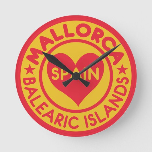 MALLORCA Spanje muurklok Ronde Klok (Voorkant)