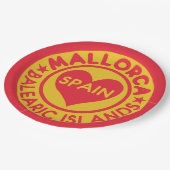 MALLORCA Spanje papier borden Papieren Bordje (Gekanteld)