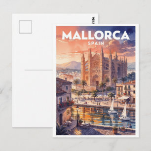 Mallorca Spanje Reis uit het verleden Briefkaart