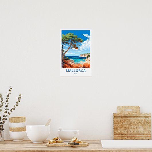 Mallorca Spanje Reisprint Poster (Keuken)