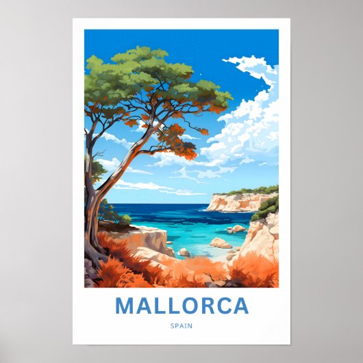 Mallorca Spanje Reisprint Poster (Voorkant)