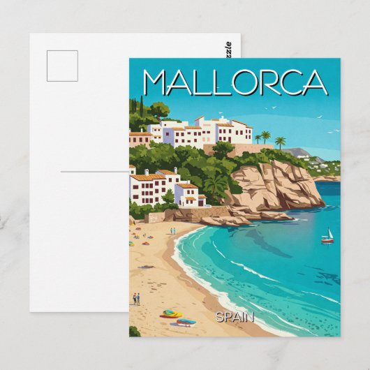 Mallorca Spanje Reizen Briefkaart (Voorkant / Achterkant)