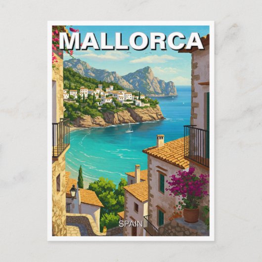 Mallorca Spanje Reizen Briefkaart (Voorkant)