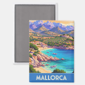 Mallorca Spanje Reizen Magneet (Voorkant / Achterkant)