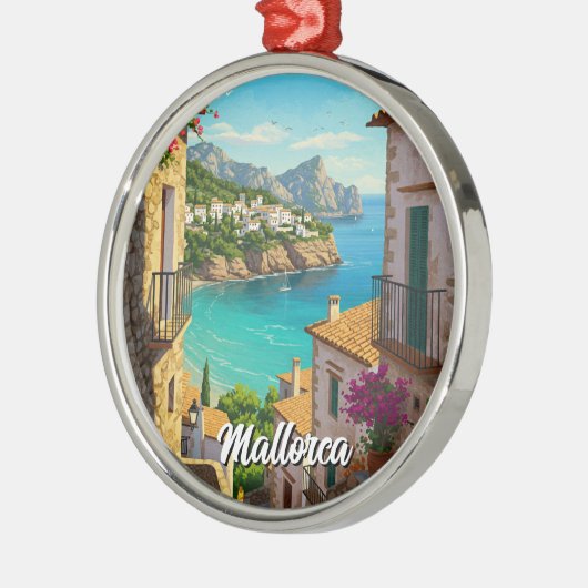 Mallorca Spanje Reizen Metalen Ornament (Links)