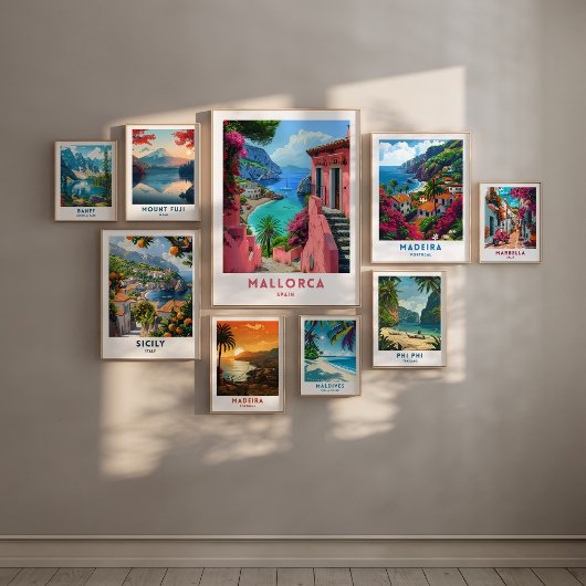 Mallorca Spanje Reizen Print Poster Wandkunst