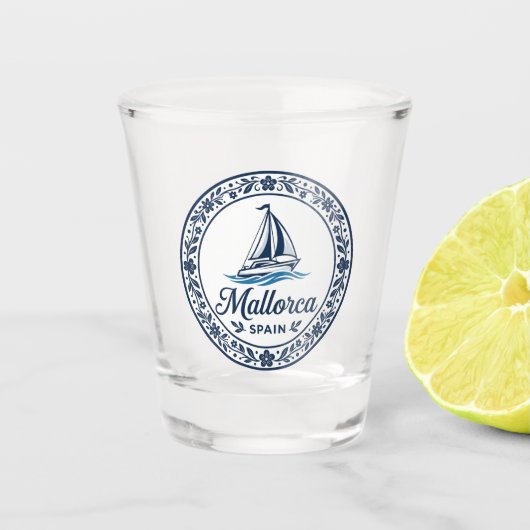 Mallorca Spanje Shot Glas (Voorkant)