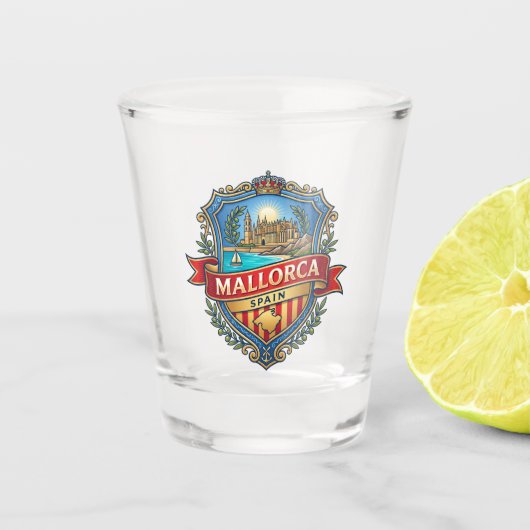 Mallorca Spanje Shot Glas (Voorkant)