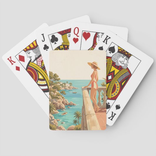 Mallorca Spanje Speelkaarten Vintage Reis (Achterkant)