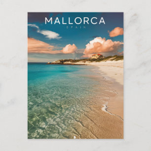 Mallorca, Spanje Strandreizen Briefkaart