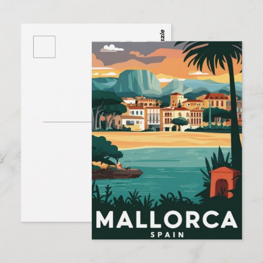 Mallorca, Spanje Strandstylist Briefkaart (Voorkant / Achterkant)