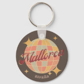 Mallorca Spanje vakantie souvenir retro Sleutelhanger (Achterkant)