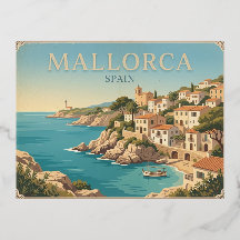 Mallorca Spanje Vintage Reisposter