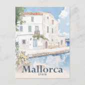 Mallorca Spanje Waterverf reisillustratie Briefkaart (Voorkant)
