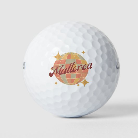 Mallorca Stad Spanje Retro golfresort Golfballen (Voorkant)