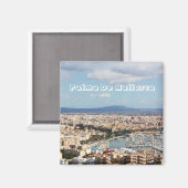 Mallorca stadsgezicht magneet (Voorkant / Achterkant)