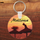 Mallorca Sunset Travel Photo Souvenir Sleutelhanger (Voorkant)
