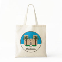 Mallorca-tas met logo voor klant
