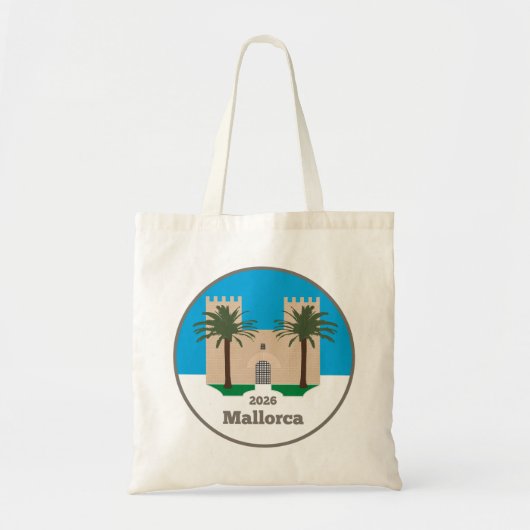 Mallorca-tas met logo voor klant tote bag (Voorkant)
