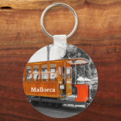 Mallorca Tram of Port de Soller Souvenir Sleutelhanger (Voorkant)