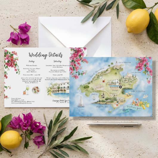 Mallorca Trouwweekend Plattegrond | Spanje Reisrou