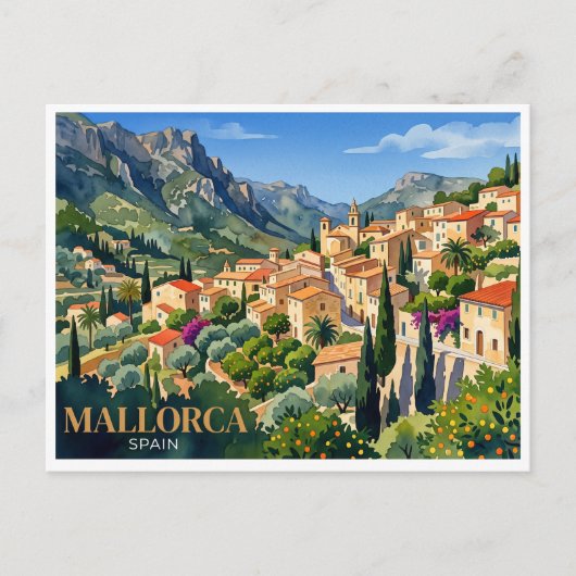 Mallorca Valldemossa Spanje Briefkaart (Voorkant)