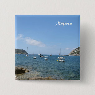 Mallorca Vierkante Button 5,1 Cm