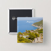 Mallorca Vierkante Button 5,1 Cm (Voorkant /achterkant)