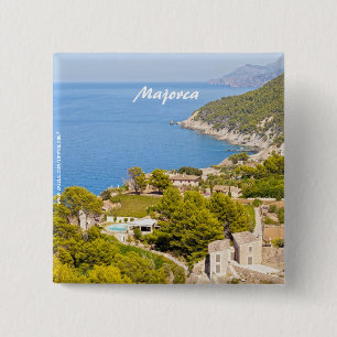 Mallorca Vierkante Button 5,1 Cm