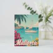 Mallorca vintage briefkaart (Staand voorkant)