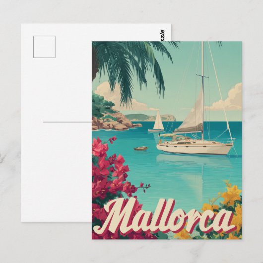 Mallorca vintage briefkaart (Voorkant / Achterkant)