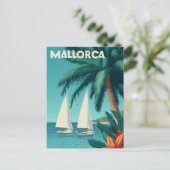 Mallorca vintage briefkaart (Staand voorkant)