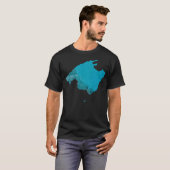 Mallorca-waterkaart T-shirt (Voorkant volledig)