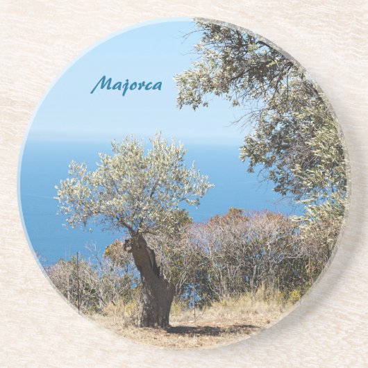 Mallorca Zandsteen Onderzetter (Voorkant)