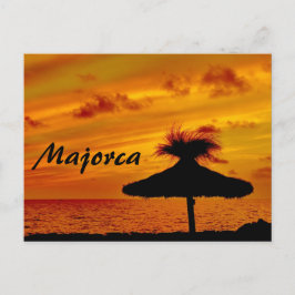Mallorca zonsondergang - Briefkaart