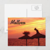 Mallorca zonsondergang - Briefkaart (Voorkant / Achterkant)