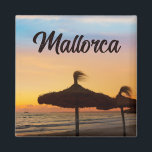 Mallorca zonsondergang Magneet<br><div class="desc">Schattige en stijlvol design met fotografie van een prachtige zonsondergang op het Spaanse Zee Mallorca in het Middellandse Zeegebied in Europa. Deze Magnet zal een perfect gepersonaliseerd cadeau zijn.</div>