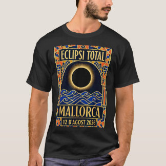 Mallorca Zonsverduistering 2026 - Catalaans Modern T-shirt