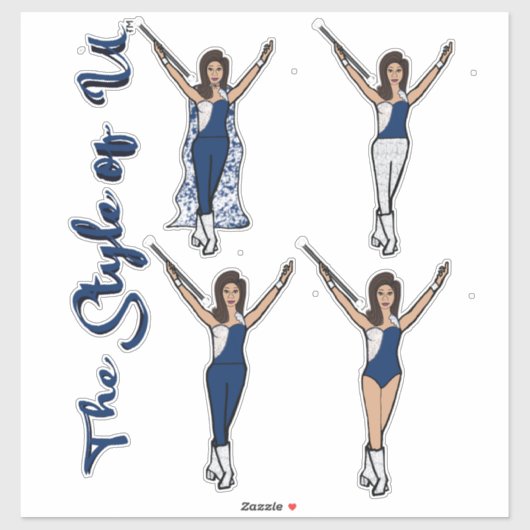 Mallorette Sparkle Stickers (Azul Spark) (Vel)