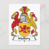Mallory Family Crest Briefkaart (Voorkant)