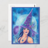 Mallory Halloween hekkunst van Renee Lavoie Briefkaart (Voorkant / Achterkant)