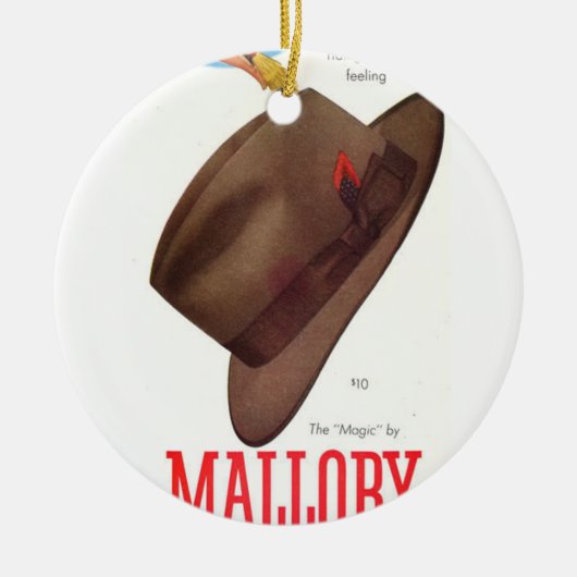 Mallory Magic Keramisch Ornament (Voorkant)