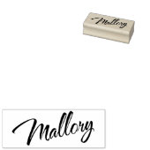 Mallory name cursief script font lettering rubberstempel (Gestempeld)