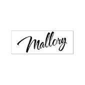 Mallory name cursief script font lettering rubberstempel (Afrduk)