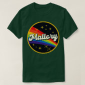 Mallory regenboog in ruimte  stijl t-shirt (Design voorkant)